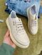 Кеди жіночі шкіряні бежеві 34-41 JERRY -3 фото 5